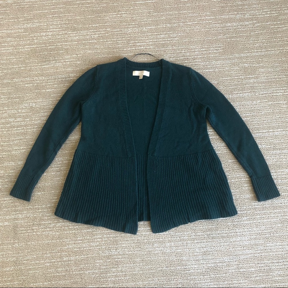 Loft Teal/Dark Green Cardigan - XXSP